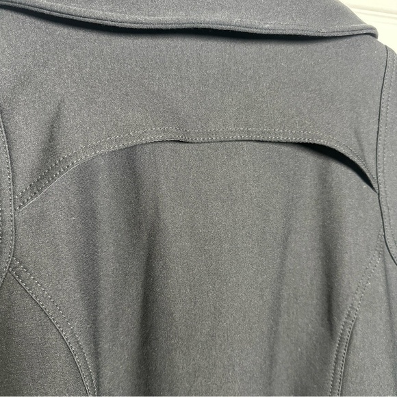 Theory Nyree Bomber Jacket Women's Medium Black Moto Style Medium Weight Cotton - Picture 9 of 14